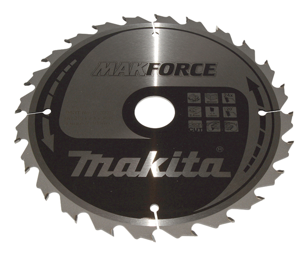 Disco Sierra Circular , Makparace T C T, 210 X 30 Mm, 24 D Makita B-32253 210X30 Mm corte