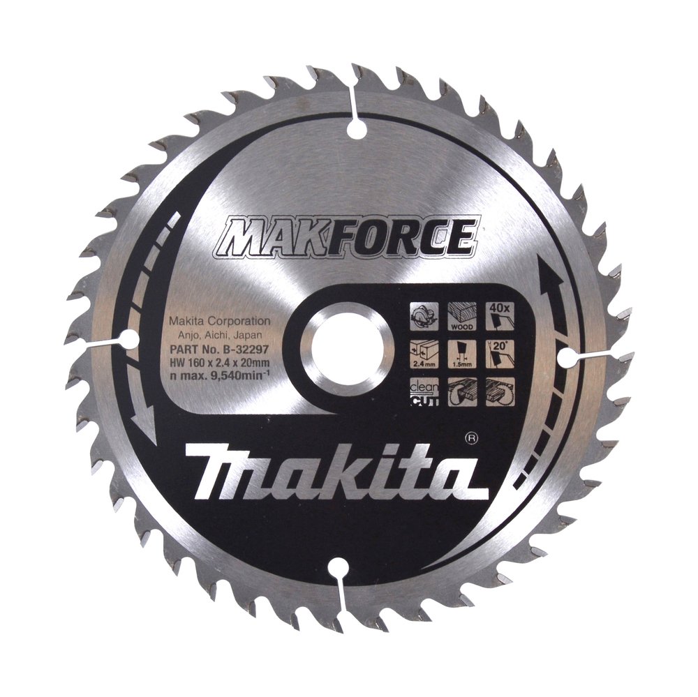 Disco Sierra Circular , Makparace T C T, 160 X 20 Mm, 40 D Makita B-32297 160X20 Mm corte