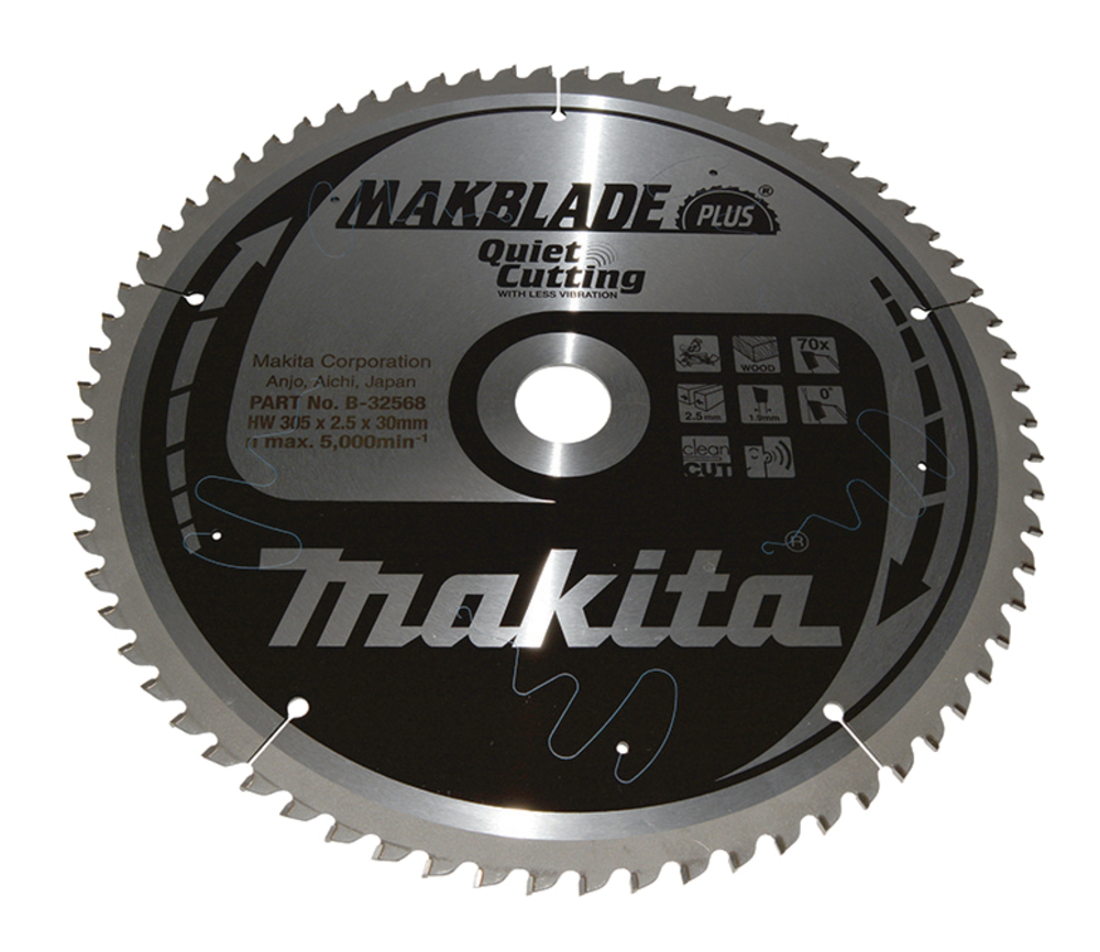 Disco Sierra Circular , Makblade+ T C T, 305 X 30 Mm, 70 D Makita B-32568 305X30 Mm corte