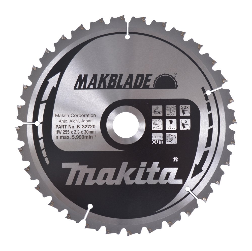 Disco Sierra Circular , Makblade T C T, 255 X 30 Mm, 32 D Makita B-32720 255X30 Mm corte