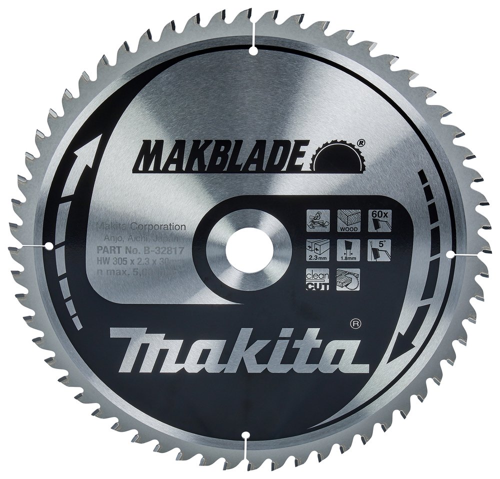 Disco Sierra Circular , Makblade T C T, 305 X 30 Mm, 60 D Makita B-32817 305X30 Mm corte
