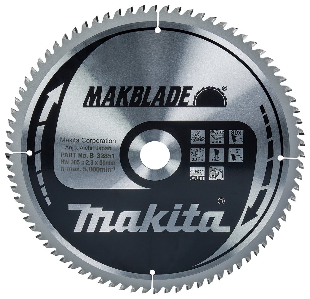 Disco Sierra Circular , Makblade T C T, 305 X 30 Mm, 80 D Makita B-32851 305X30 Mm corte