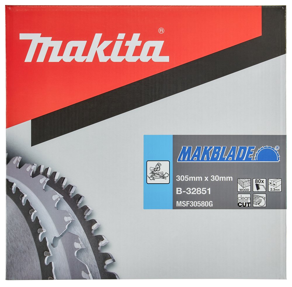Disco Sierra Circular , Makblade T C T, 305 X 30 Mm, 80 D Makita B-32851 305X30 Mm corte - Imagen 3