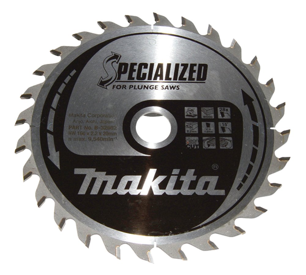 Disco Sierra Circular , Specialized T C T, 160 X 20 Mm, 28 D Makita B-32982 160X20 Mm corte
