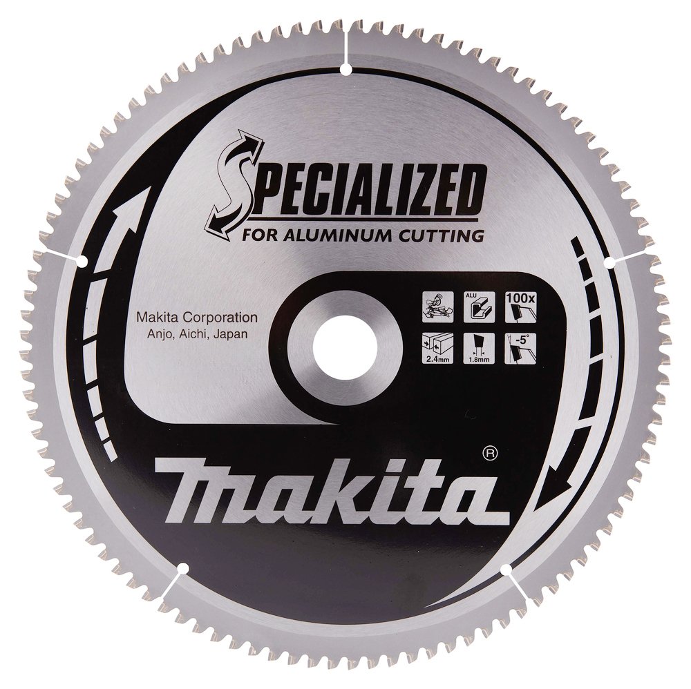 Disco Sierra Circular , Specialized T C T, 250 X 30 Mm, 100 D Makita B-33314 250X30 Mm Mate corte aluminio