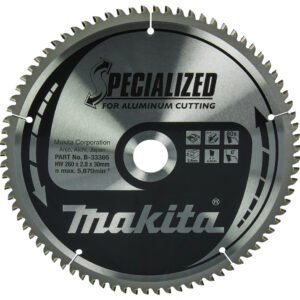Disco Sierra Circular , Specialized T C T, 260 X 30 Mm, 80 D Makita B-33386 260X30 Mm Mate corte aluminio