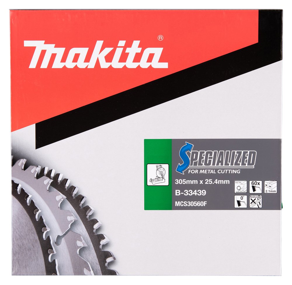 Disco Sierra Circular , Specialized T C T, 305 X 25,4 Mm, 60 D Makita B-33439 305X25 Mate corte - Imagen 3