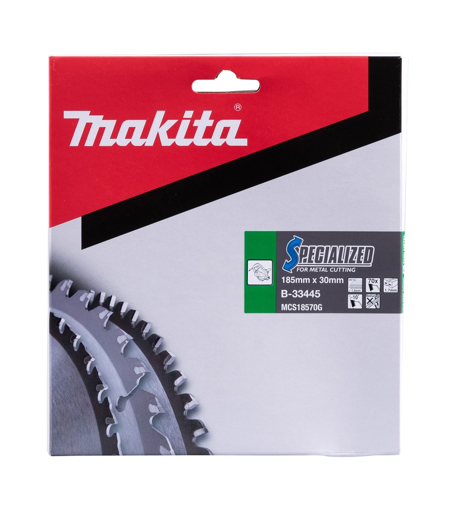 Disco Sierra Circular , Specialized T C T, 185 X 30 Mm, 70 D Makita B-33445 185X30 Mm Mate corte - Imagen 3