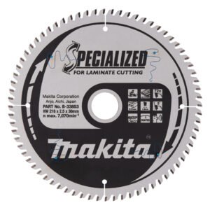 Disco Sierra Circular , Specialized T C T, 216 X 30 Mm, 72 D Makita B-33853 216X30 Mm Mate corte