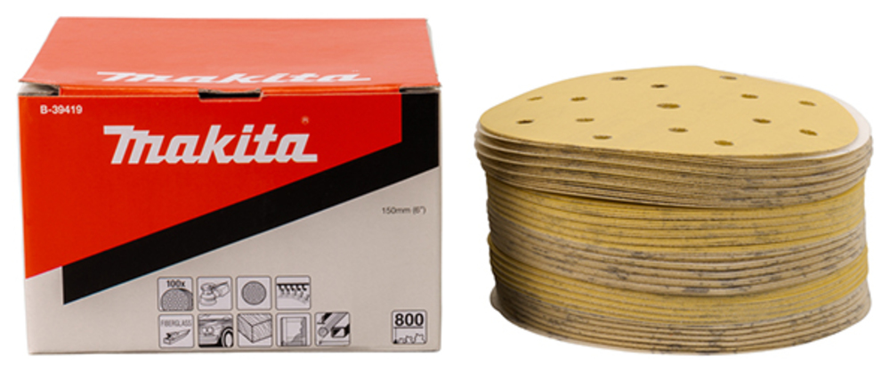 Disco de Lijado 150 Mm, K800 Makita B-39419 abrasivo pulido