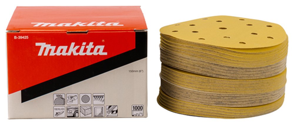 Disco de Lijado 150 Mm, K1000 Makita B-39425 abrasivo pulido