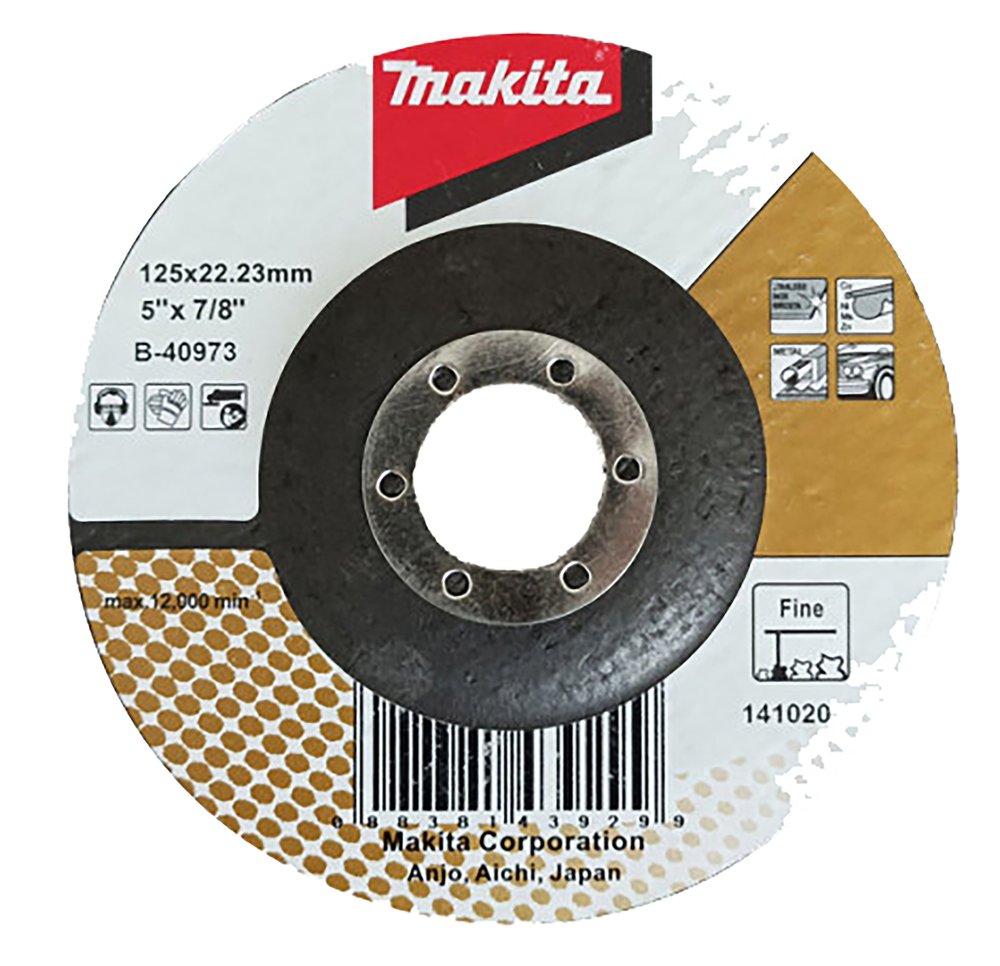 Disco de Láminas 125 X 22,23 Mm Makita B-40973 125X22 Inox trabajo metal acero inoxidable