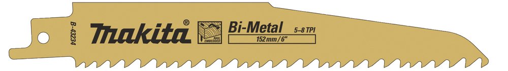 Sierra de Sable 152 X 1,6 Mm Makita B-43234 152X1 Mate corte