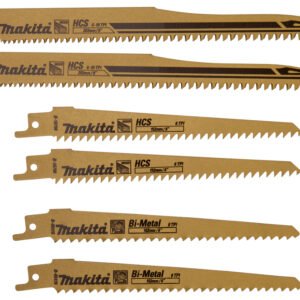 Estuche de Sierras de Sable (6 Piezas) Makita B-44432 05153X2 16798X2 Mate corte