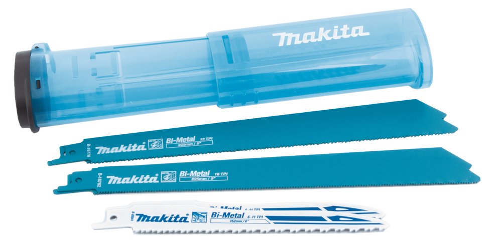 Estuche de Sierras de Sable (6 Piezas) Makita B-44448 225 Mm 205 Mm Mate corte