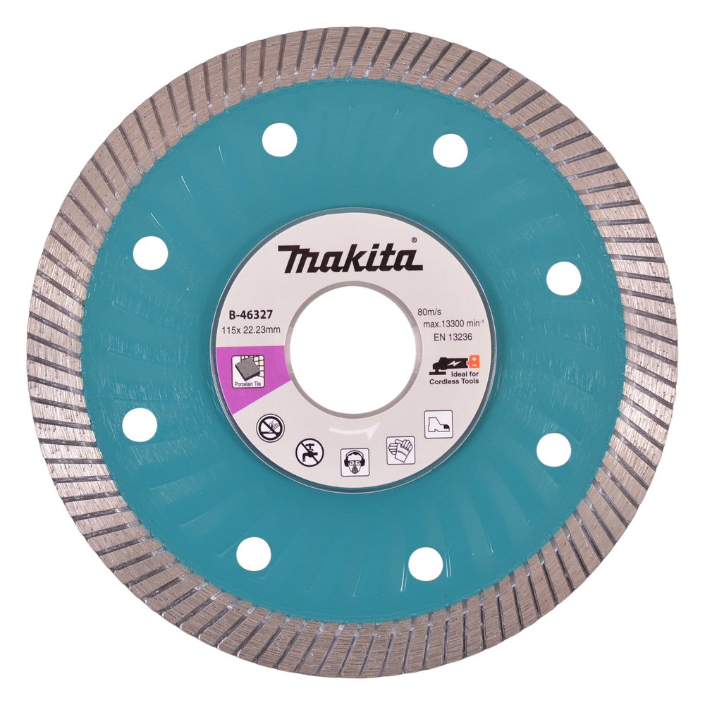 Disco de Diamante 115 X 22,23 Mm Makita B-46327 115X22 Azul altura máx. 10 m