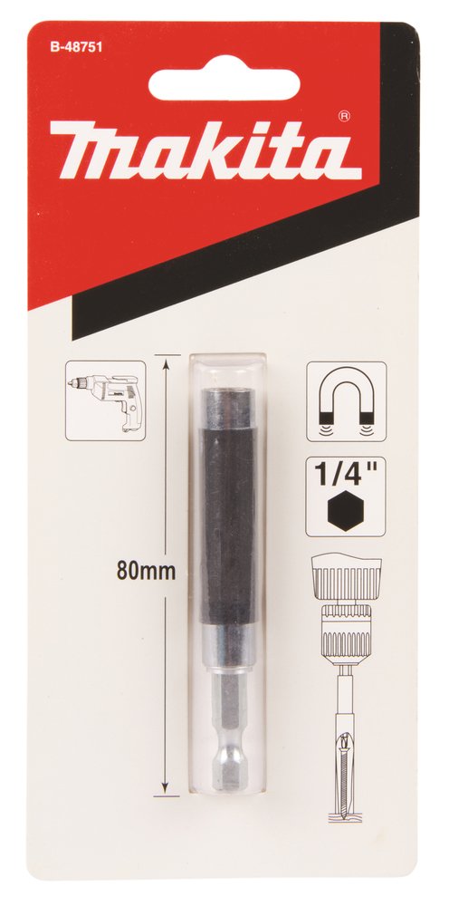 Portapuntas, 80 Mm, 1/4" Makita B-48751 perforación fijación - Imagen 3