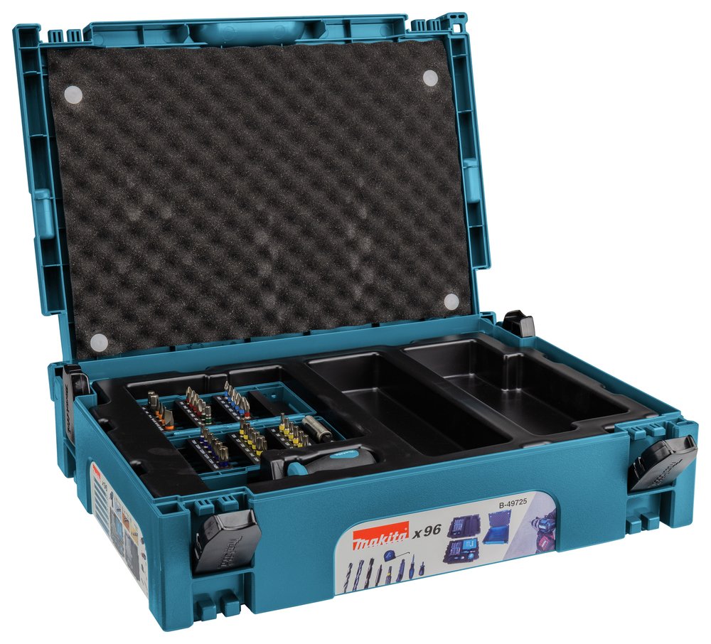 Set de Accesorios Makpac 96 Piezas Makita B-49725 1 M 10 Mm perforación fijación - Imagen 3