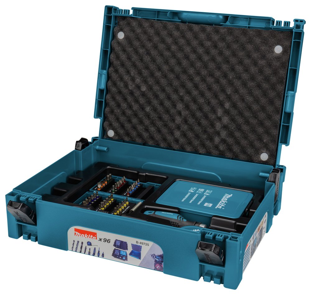 Set de Accesorios Makpac 96 Piezas Makita B-49725 1 M 10 Mm perforación fijación - Imagen 4