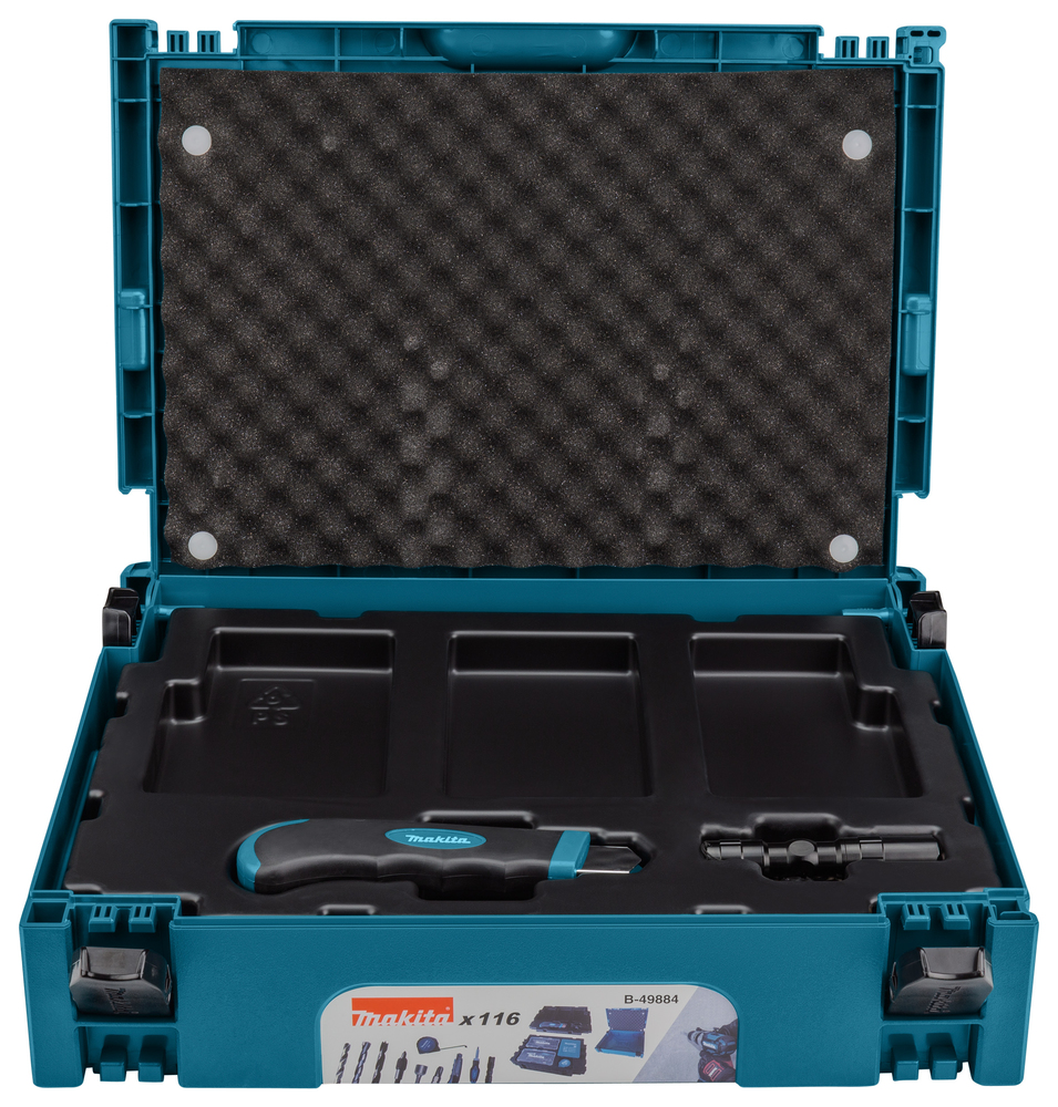 Maletín de Accesorios Makpac 116 Piezas Makita B-49884 10 Mm 25 Mm perforación fijación - Imagen 6