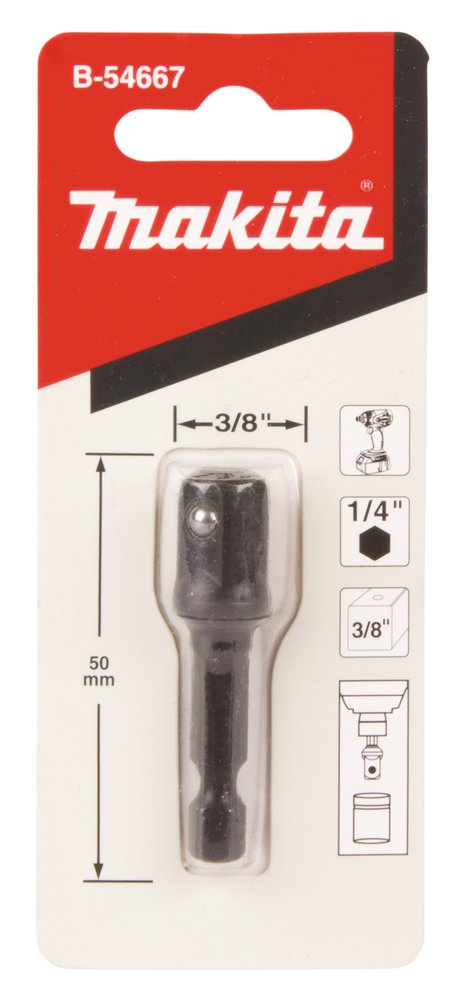 Accesorio Cambio de Inserción, 50 Mm, 3/8" – 1/4" Makita B-54667 perforación fijación - Imagen 2