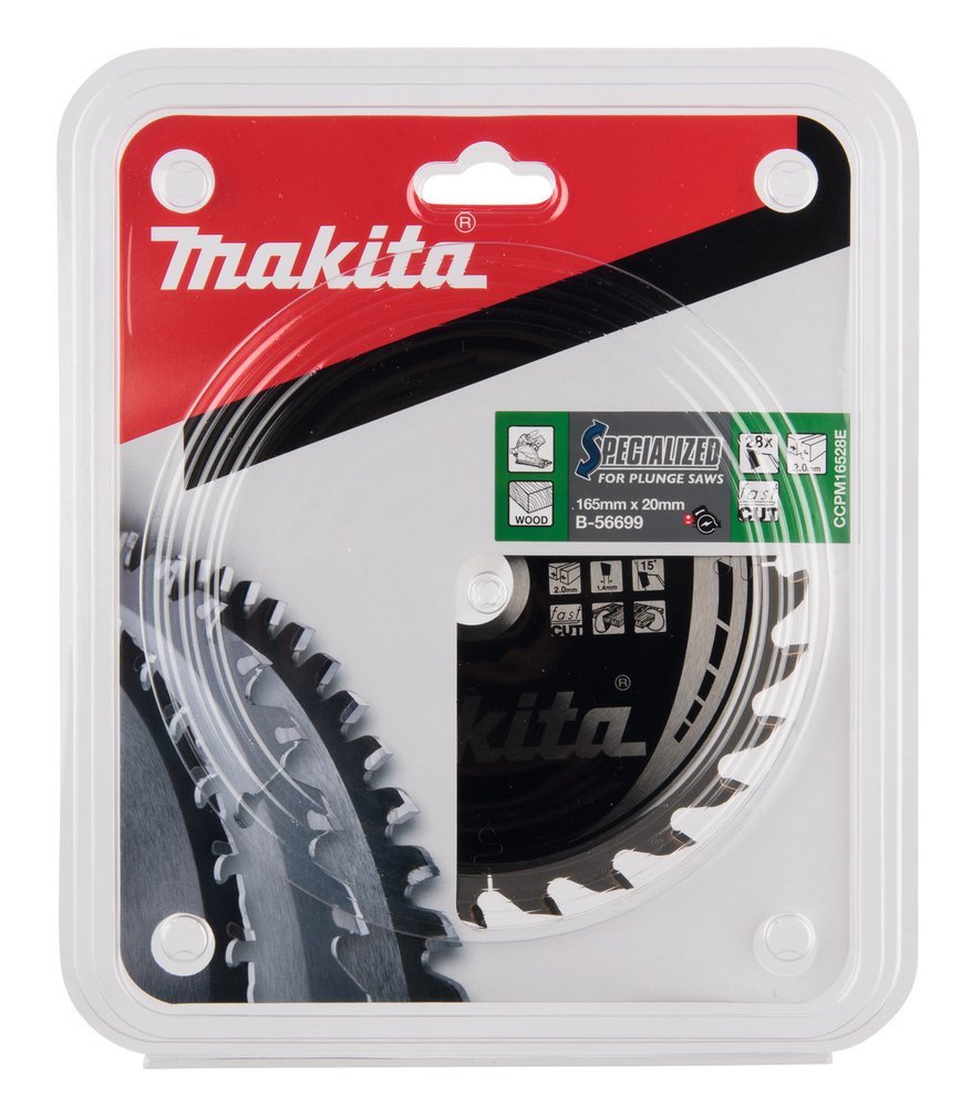 Disco Sierra Circular , Specialized T C T, 165 X 20 Mm, 28 D Makita B-56699 165X20 Mm corte - Imagen 4