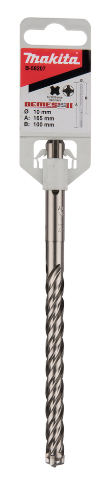 Broca para Sds-plus, Nemesis 2, 10 X 165 Mm Makita B-58207 10X165 Mm Mate perforación fijación - Imagen 3