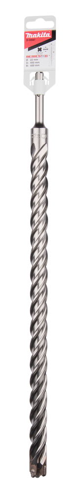 Broca para Sds-plus, Nemesis 2, 22 X 450 Mm Makita B-58687 22X450 Mm Mate perforación fijación - Imagen 3