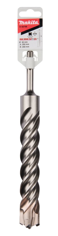 Broca para Sds-plus, Nemesis 2, 30 X 250 Mm Makita B-58768 30X250 Mm Mate perforación fijación - Imagen 3