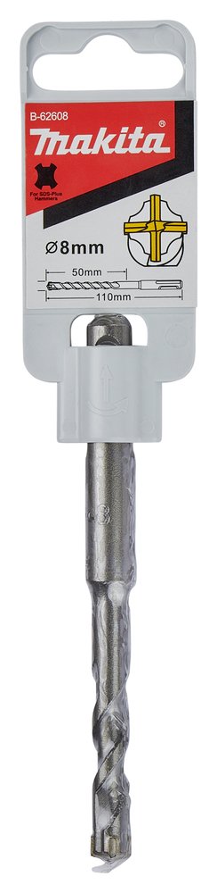 Broca TCT 8 X 50 / 110 Mm, para Sds-plus Makita B-62608 perforación fijación - Imagen 2