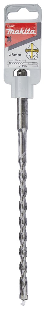 Broca TCT 8 X 150 / 210 Mm, para Sds-plus Makita B-62620 perforación fijación - Imagen 2