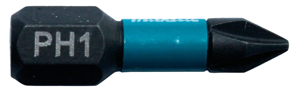 Punta Impact Black, PH1, 25 Mm, 2 Piezas Makita B-63600 perforación fijación