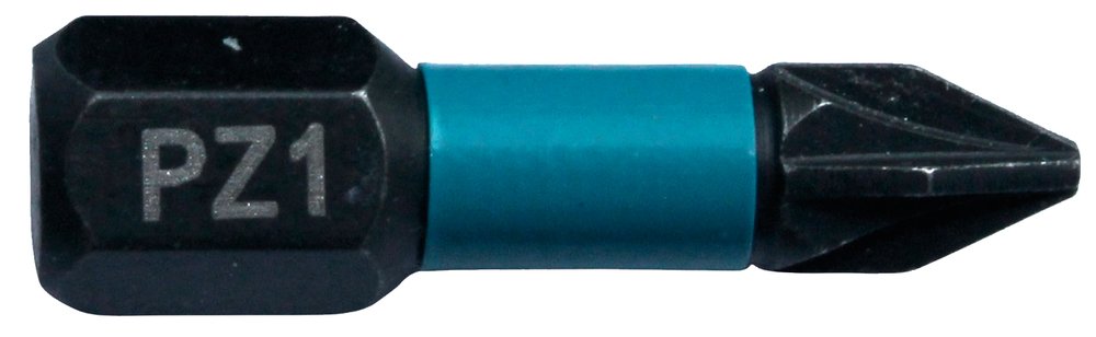 Punta Impact Black, PZ1, 25 Mm, 2 Piezas Makita B-63638 perforación fijación