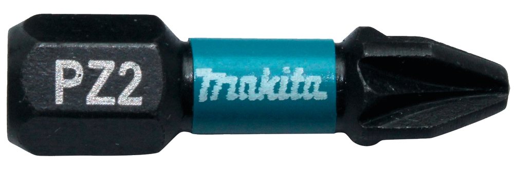 Punta Impact Black, PZ2, 25 Mm, 2 Piezas Makita B-63644 perforación fijación