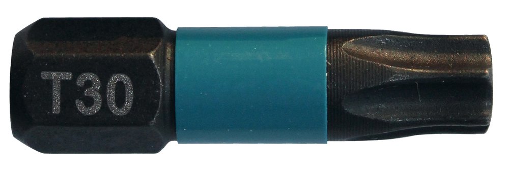 Punta Impact Black, T30, 25 Mm, 2 Piezas Makita B-63694 perforación fijación