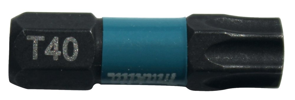 Punta Impact Black, T40, 25 Mm, 2 Piezas Makita B-63703 perforación fijación