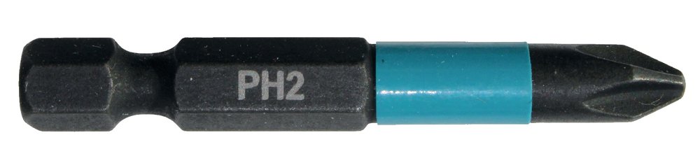 Punta Impact Black, PH2, 50 Mm, 2 Piezas Makita B-63725 perforación fijación