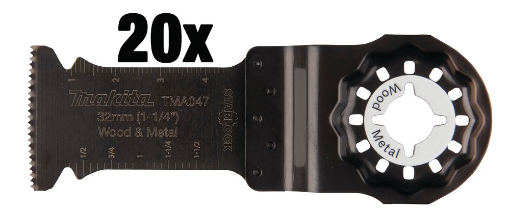 Cuchilla de Inmersión 32 Mm Makita B-64814-20 Mate multiherramienta aluminio