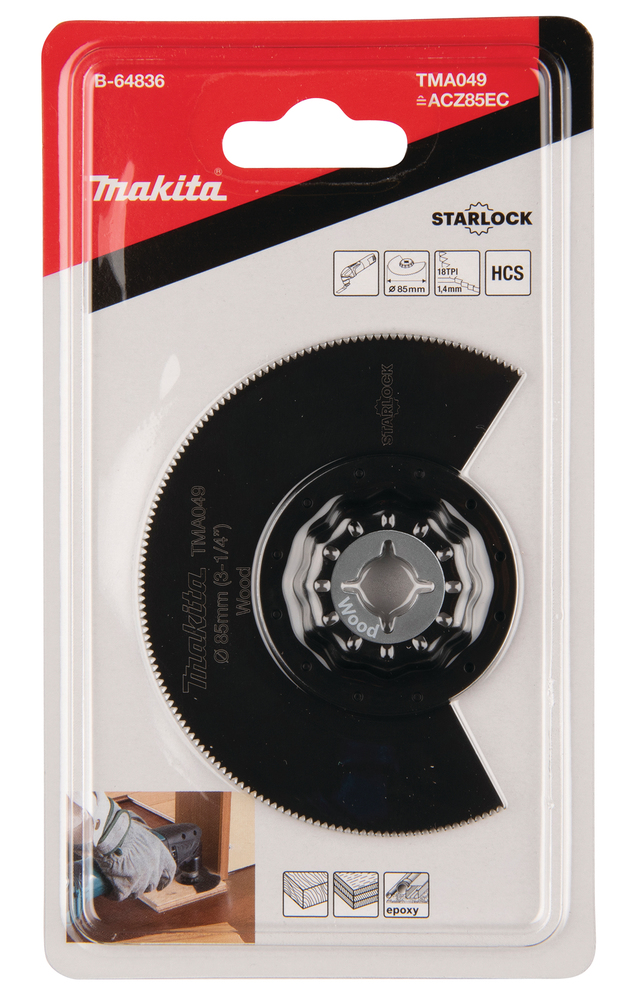 Cuchilla de Corte Segmentada 85 Mm Makita B-64836 Mate multiherramienta - Imagen 3