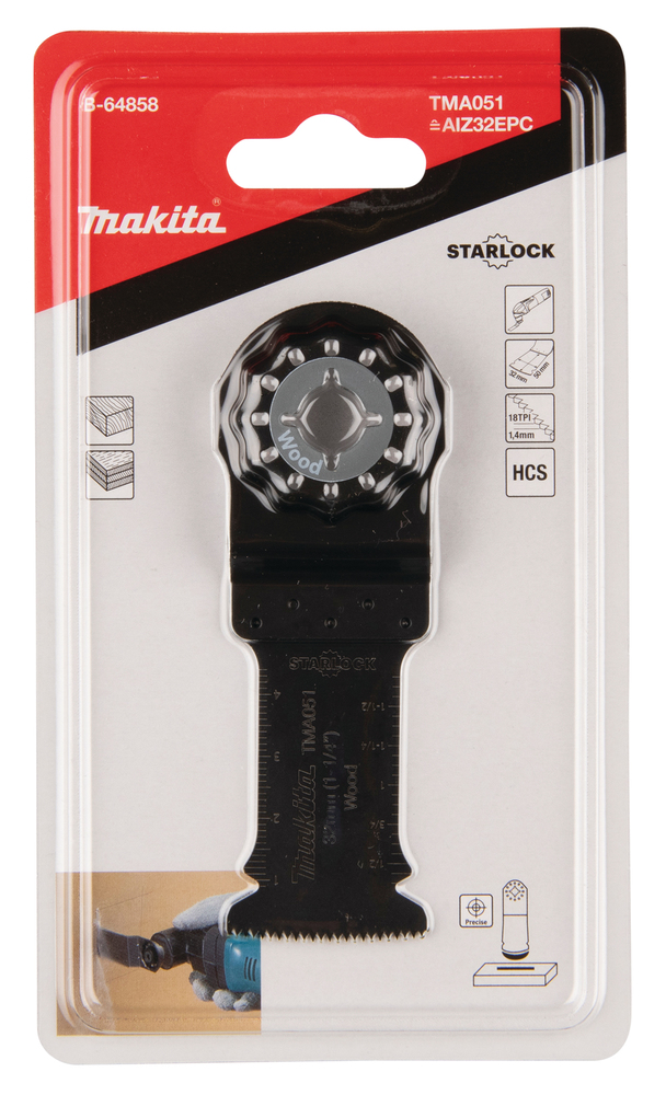 Cuchilla de Inmersión 32 Mm Makita B-64858 Mate multiherramienta - Imagen 3
