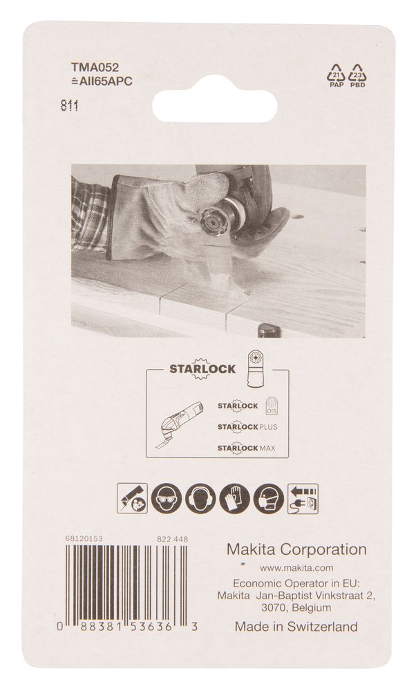 Cuchilla de Inmersión 65 Mm Makita B-64864 Mate multiherramienta - Imagen 2