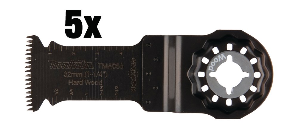 Cuchilla de Inmersión 32 Mm, 5 Piezas Makita B-64870-5 Mate multiherramienta