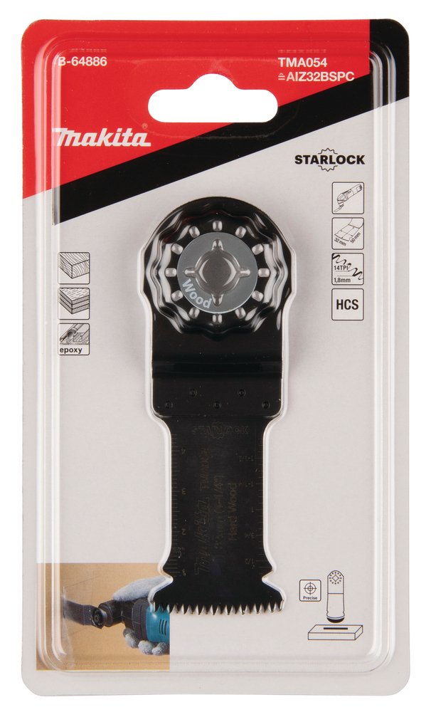 Cuchilla de Inmersión 32 Mm Makita B-64886 Mate multiherramienta - Imagen 3