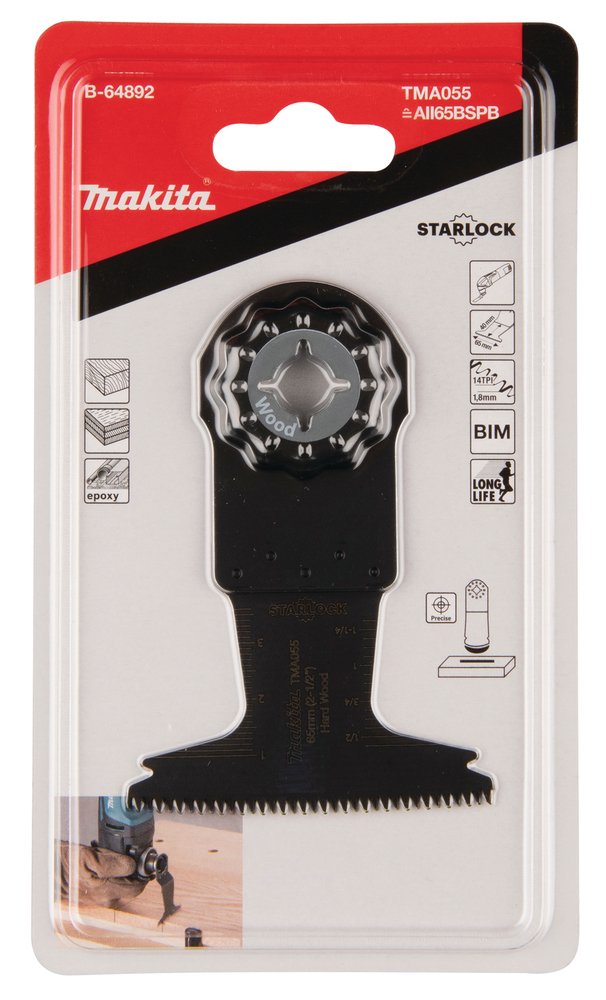 Cuchilla de Inmersión 65 Mm Makita B-64892 40 Mm Mate multiherramienta - Imagen 3