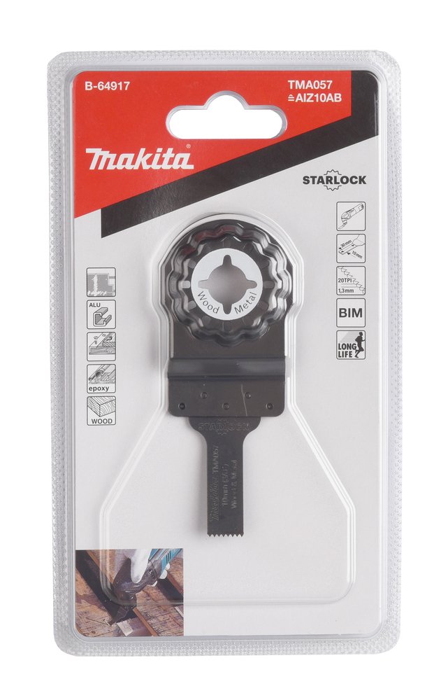 Cuchilla de Inmersión 10 Mm Makita B-64917 Mate multiherramienta aluminio - Imagen 6