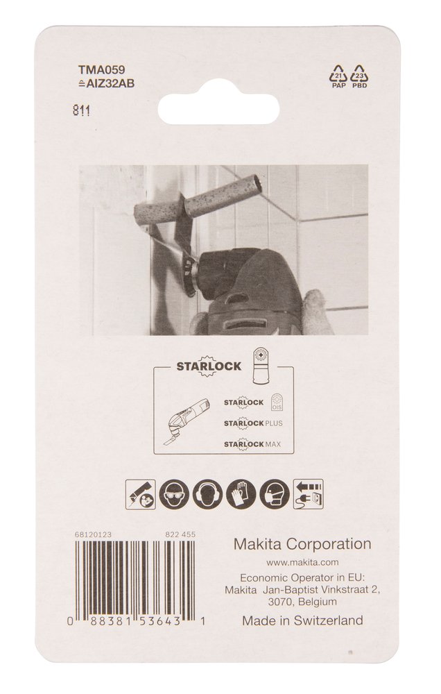 Cuchilla de Inmersión 32 Mm Makita B-64939 50 Mm Mate multiherramienta aluminio - Imagen 2