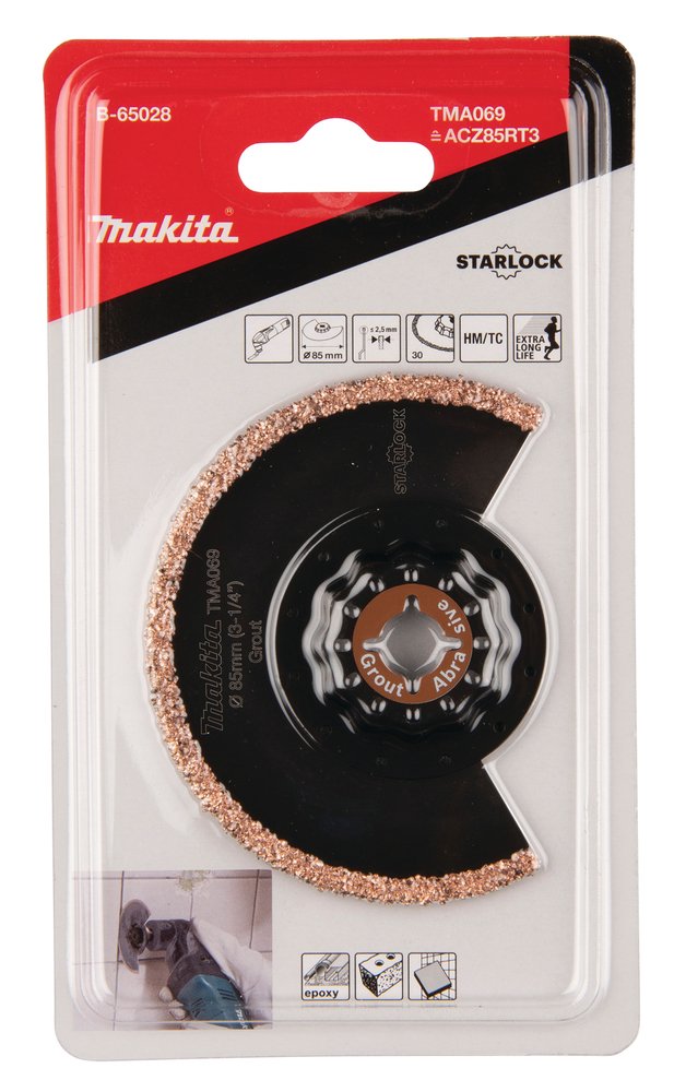 Cuchilla de Corte Segmentada 85 Mm Makita B-65028 Azul multiherramienta - Imagen 3
