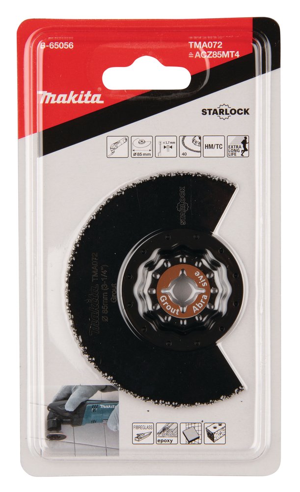 Cuchilla de Corte Segmentada 85 Mm Makita B-65056 Azul multiherramienta - Imagen 3
