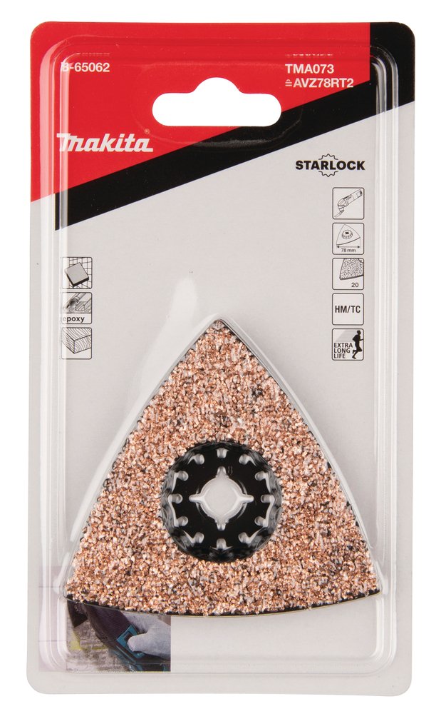 Placa de Lijado 78 Mm Makita B-65062 Azul multiherramienta - Imagen 4