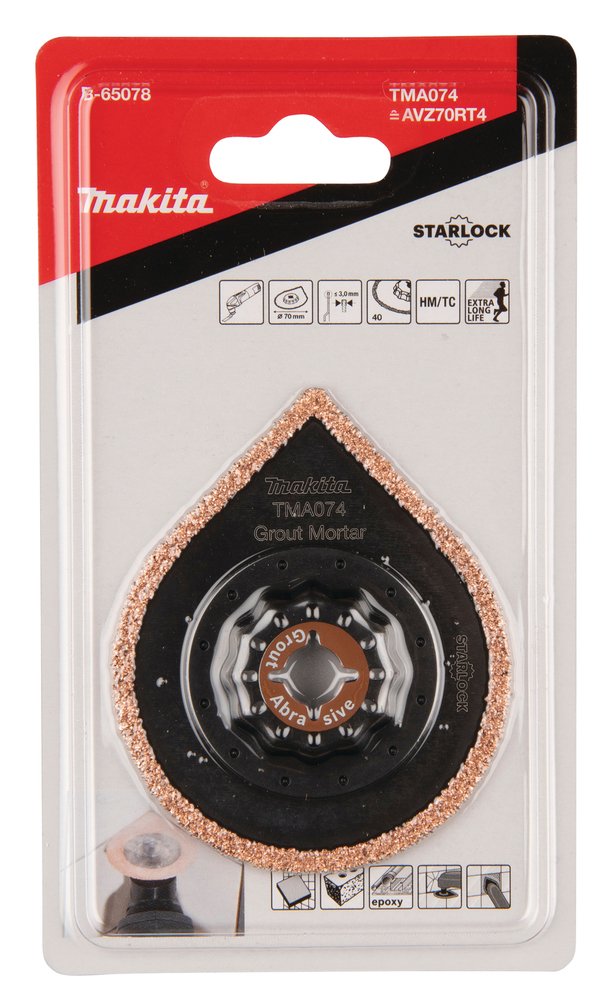 Remover 70 Mm Makita B-65078 Mate multiherramienta - Imagen 4